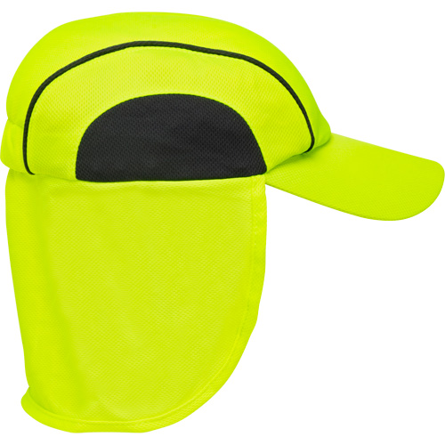 Chapeaux de refroidissement avec voiles pour le cou, Lime haute visibilit&eacute; Dufferin Supply