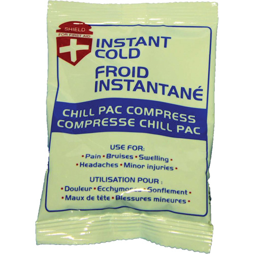 Compresse froide instantan&eacute;e Chill Pac, Froid, Utilisation unique, 4" x 6" Dufferin Supply