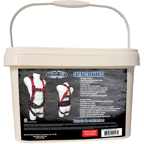 Contractor Safety Harness in Pail, CSA Certified, Class AP, X-Large, 352 lbs. Cap. Dufferin Supply