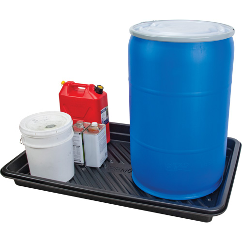 Plateau pour les d&eacute;versements, 30" lo x 48" la x 4,5" h, Cap. de d&eacute;versement 30 gal. US Dufferin Supply