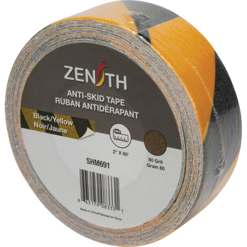 Anti-Skid Tape, 2" x 60', Black & Yellow Dufferin Supply