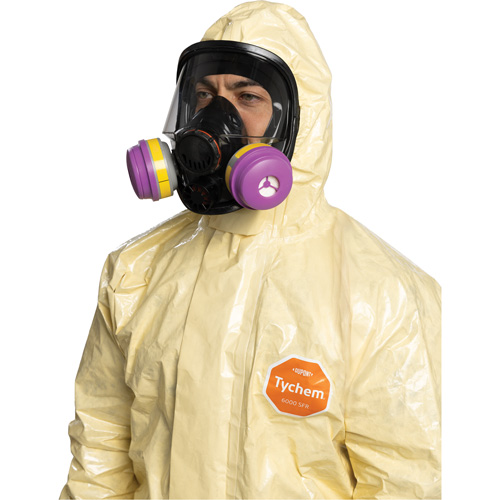 Tychem&reg; 6000 SFR Coverall, Size Small, Khaki Dufferin Supply