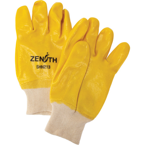 Rough-Finish Chemical-Resistant Gloves, Size 9, 10" L, PVC, Interlock Inner Lining, 47-mil Dufferin Supply