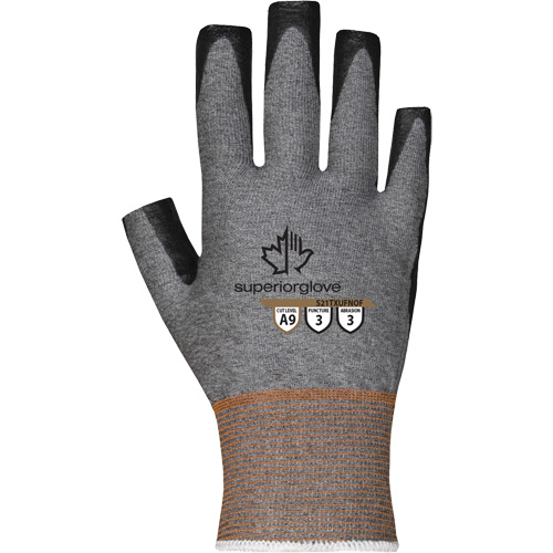 Gants ultra minces &agrave; doigts ouverts, Taille 5, Calibre 21, Rev&ecirc;tement Nitrile, Enveloppe en TenActiv, ASTM ANSI niveau A9 Dufferin Supply