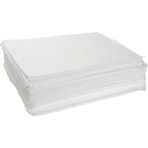 Meltblown Sorbent Pads, Oil Only, 15" x 19", 14 gal. Absorbancy Dufferin Supply