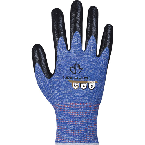 Gant extr&ecirc;mement r&eacute;sistant aux coupures, Taille 7, Calibre 13, Rev&ecirc;tement Mousse de nitrile, Enveloppe en TenActiv, ASTM ANSI niveau A9 Dufferin Supply