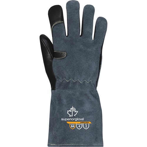 Gants de soudage MIG Endura 398KGLBGL, Cuir fleur de vache, Taille T-petit Dufferin Supply