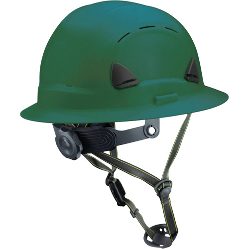 Fibre Metal Climbing Style Helmet with Full Brim, Meets CSA Type 2, Ratchet Suspension, Vented Dufferin Supply