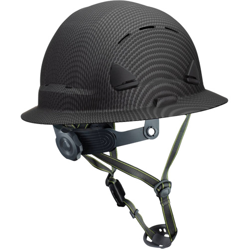 Casque Fibre Metal de style escalade avec bordure compl&egrave;te, R&eacute;pond aux normes CSA type 2, Suspension Rochet, Ventil&eacute; Dufferin Supply