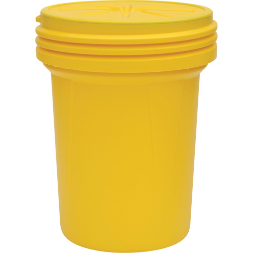 Lab Pack Plastic Barrel Drum with Screw-On Lid, 30 US gal., Mobile/Stationary Dufferin Supply
