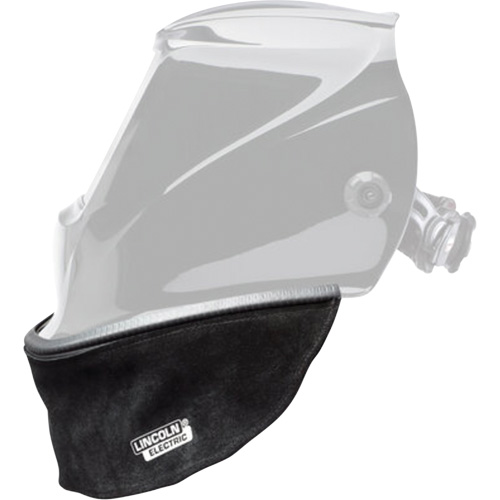 Bavette en cuir refendu pour casque avec joint &agrave; ajustement serr&eacute;, Noir Dufferin Supply