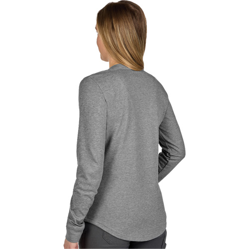 FREEFLEX Long-Sleeve Hybrid T-Shirt, Women's, X-Small, Grey Dufferin Supply
