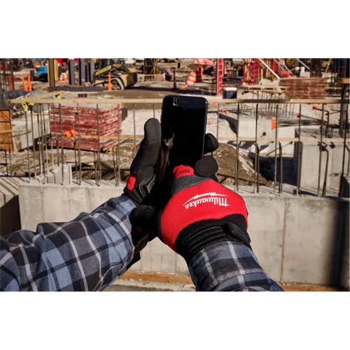 Gants de travail antivibration, Taille Petit, Paume Synth&eacute;tique Dufferin Supply