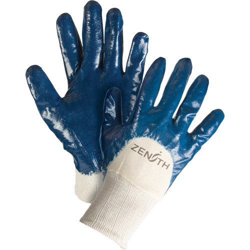 Medium-Weight Interlock Lined Gloves, 9/Large, Nitrile Coating, Cotton Shell Dufferin Supply