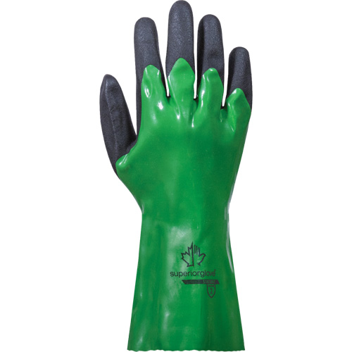 Gants r&eacute;sistants aux produits chimiques SolvStop, Taille 7, 12" lo, PVC Dufferin Supply