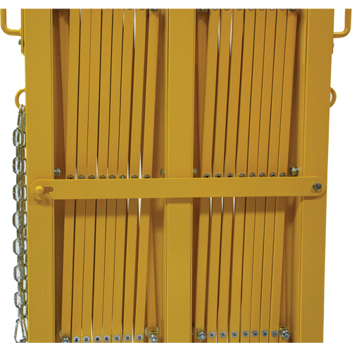 Barri&egrave;re extensible, 84" h x 20' lo, Jaune Dufferin Supply