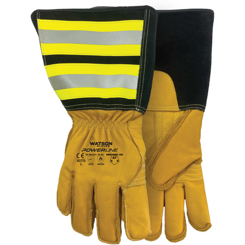 Powerline Water-Resistant Gloves, Leather, Medium Dufferin Supply