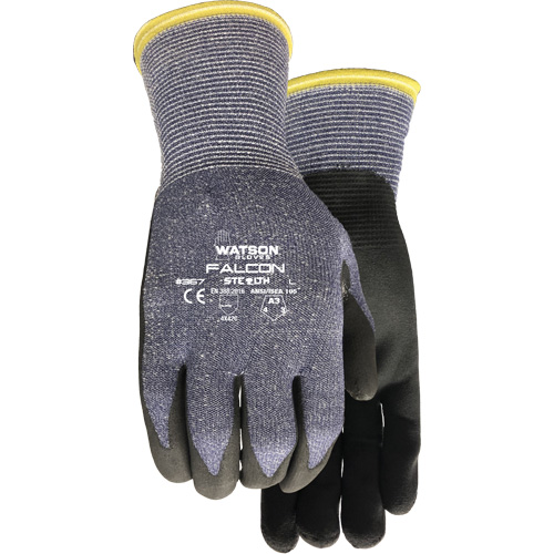 Gants r&eacute;sistant &agrave; la coupe Stealth Falcon 367, Taille Petit, Calibre 15, Rev&ecirc;tement Mousse de nitrile, Enveloppe en Fibre de verre/PEHP/Nylon/Spandex, ASTM ANSI niveau A3/EN 388 niveau C Dufferin Supply