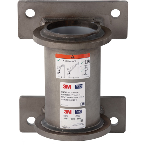 DBI-SALA&reg; Confined Space Wall Mount Base, Stainless Steel Dufferin Supply
