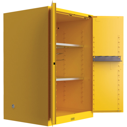 Utili-Guard+ Flammable Safety Cabinet, 45 gal., 2 Door, 43" W x 65" H x 22" D Dufferin Supply