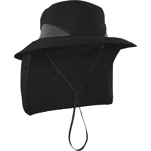 Chill-Its 8934 Ranger Hat with Neck Shade, Large/X-Large, Black Dufferin Supply
