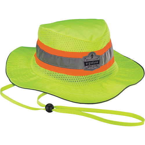 GloWear 8935 Ranger Sun Hat, 2X-Large/3X-Large, High Visibility Lime-Yellow, Polyester Dufferin Supply