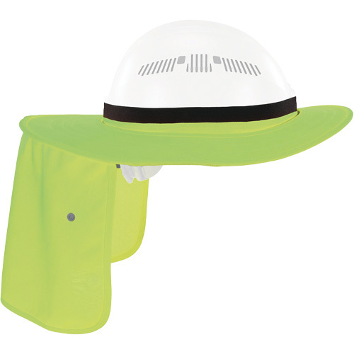 Visi&egrave;re universelle avec protection de la nuque pour casque de s&eacute;curit&eacute; Chill-Its 6661, Lime haute visibilit&eacute; Dufferin Supply