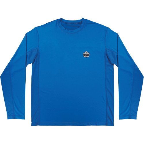 Chemise de refroidissement &agrave; manches longues avec protection solaire et UV Chill-Its 6689, Bleu, Petit Dufferin Supply