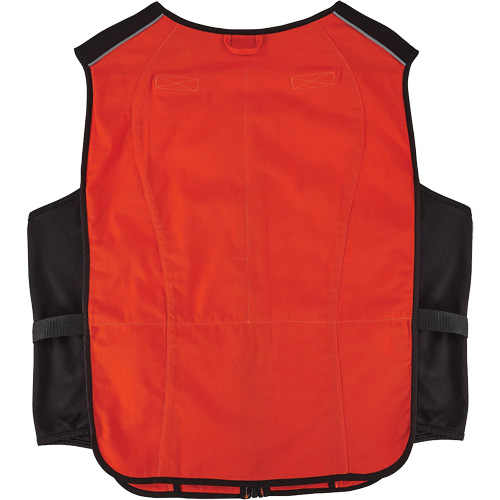 Chill-Its 6260 Lightweight Phase Change Cooling Vest with Rechargeable Packs, Large/X-Large, Orange Dufferin Supply