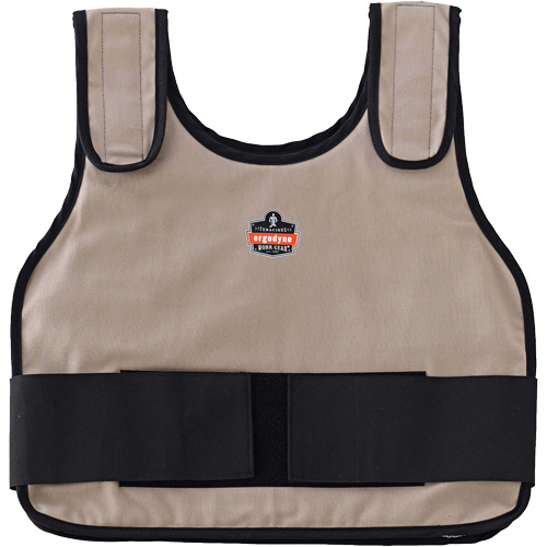 Chill-Its 6230 Standard Phase Change Cooling Vest with Rechargeable Packs, Large/X-Large, Khaki Dufferin Supply