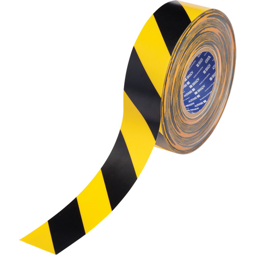 ToughStripe&reg; Max Floor Marking Tape, 2" x 100', Polyester, Black and Yellow Dufferin Supply
