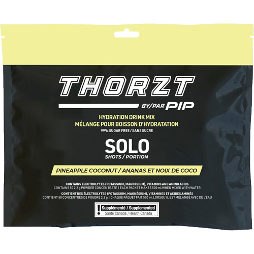 THORZT Sugar-Free Solo Shot Hydration Drink Mix, Single Serve, Pineapple-Coconut Dufferin Supply