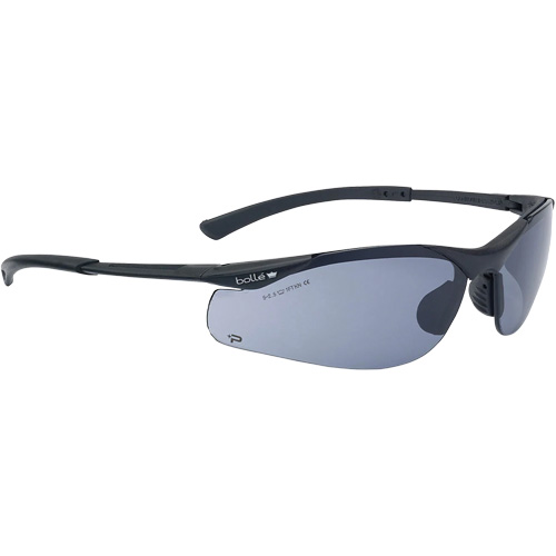 Contour BSSI Safety Glasses, Brown/Smoke Lens, Anti-Fog/Anti-Scratch, ANSI Z87+ Dufferin Supply