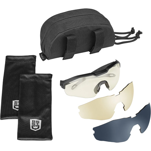 MY6 Safety Glasse Eyeshield Kit, Clear/Copper/Smoke Lens, Anti-Fog/Anti-Scratch, ANSI Z87+ Dufferin Supply