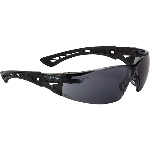 Rush+ BSSI Safety Glasses, Smoke/Grey Lens, Anti-Fog/Anti-Scratch, ANSI Z87+ Dufferin Supply