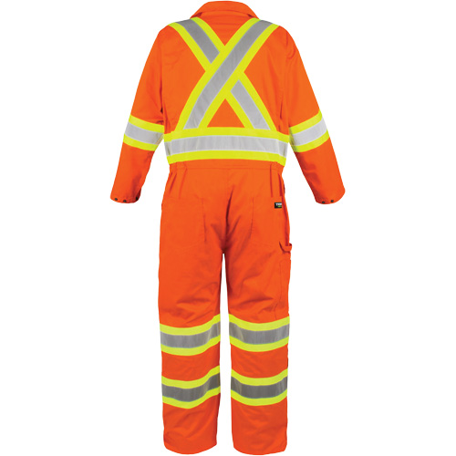 High-Visibility Unlined Coveralls, 2X-Large, High Visibility Orange Dufferin Supply