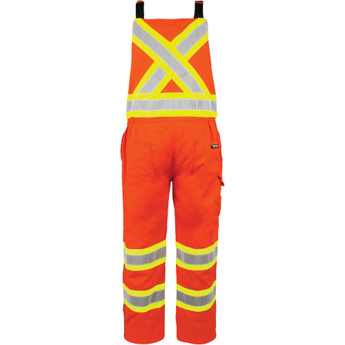 High-Visibility Unlined Overalls, X-Small, High Visibility Orange Dufferin Supply