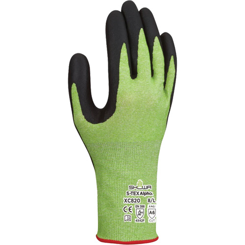 Gants r&eacute;sistants &agrave; la coupe S-TEX Alpha XC820, Taille 2T-Grand/10, Calibre 18, Rev&ecirc;tement Nitrile micromousse, Enveloppe en Tungst&egrave;ne, ASTM ANSI niveau A6/EN 388 niveau F Dufferin Supply