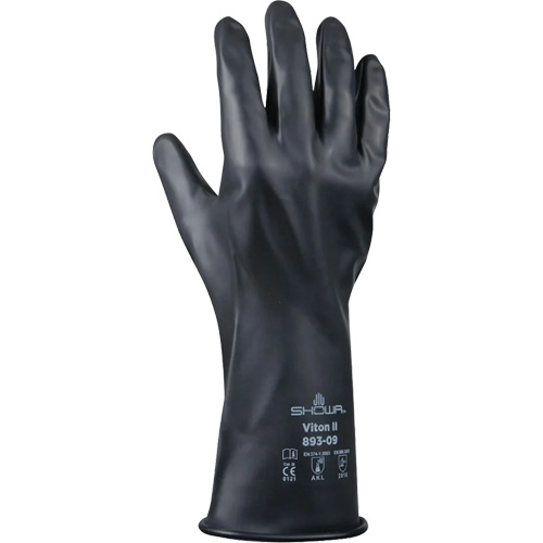 893 Chemical & Acid Resistant Gloves, Size Small/7, 12" L, Butyl Rubber/Viton&reg;, 12-mil Dufferin Supply