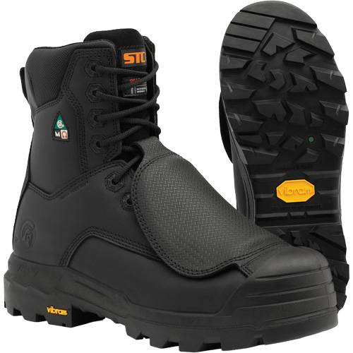 Bottes de travail Vulcan avec protecteur m&eacute;tatarsien &agrave; l'ext&eacute;rieur, Cuir, Taille 7, Imperm&eacute;able Dufferin Supply