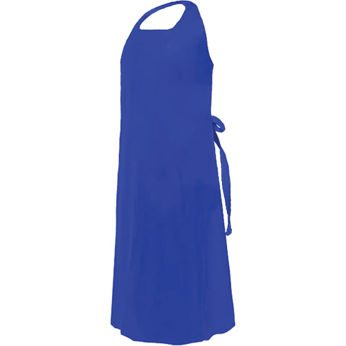 Tablier CoverMe avec encolure d&eacute;coup&eacute;e, Polyur&eacute;thane, 45" lo x 35" la, Bleu Dufferin Supply
