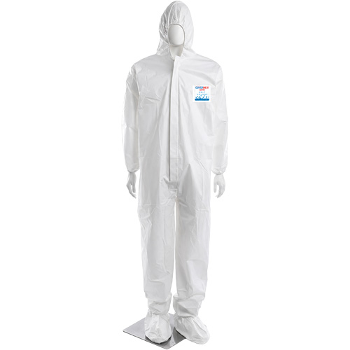 CoverMe XP1800 Coverall, 5X-Large, White, Microporous Dufferin Supply