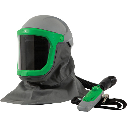 Z-Link Respirator with Safety Lens, FR Shoulder Cape, Breathing Tube & C40, Facepiece Respirator/Welding Helmet Dufferin Supply