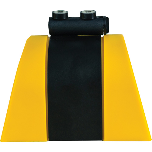 HAZLOK Safety Barrier System, Plastic, Magnetic Mount, 30', Black and Yellow Tape Dufferin Supply