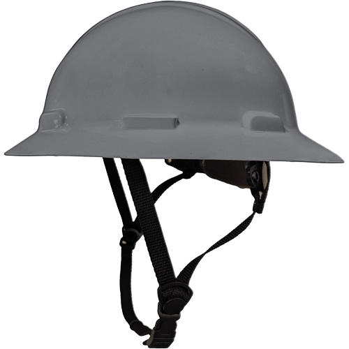 LIDGUARD&reg; Full Brim Hardhat with Chinstrap, Meets CSA Type 1, Ratchet Suspension, Vented Dufferin Supply