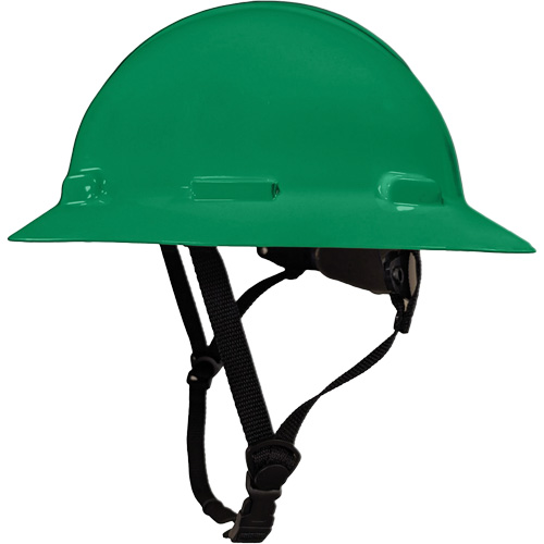 LIDGUARD&reg; Full Brim Hardhat with Chinstrap, Meets CSA Type 1, Ratchet Suspension, Vented Dufferin Supply