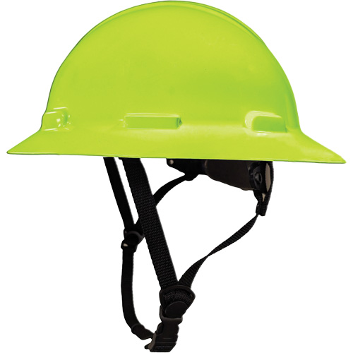 LIDGUARD&reg; Full Brim Hardhat with Chinstrap, Meets CSA Type 1, Ratchet Suspension, Vented Dufferin Supply