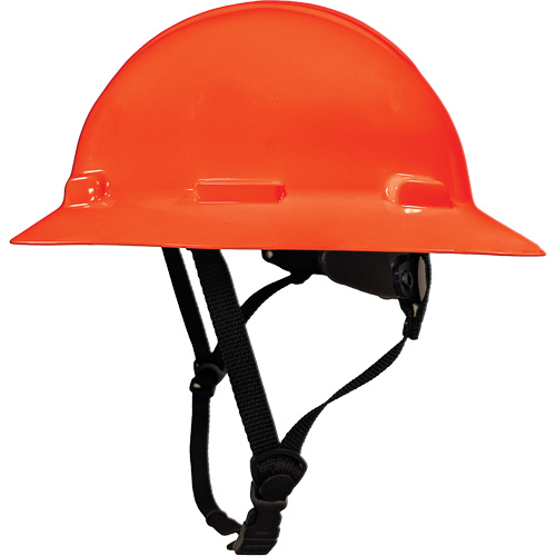 LIDGUARD&reg; Full Brim Hardhat with Chinstrap, Meets CSA Type 2, Ratchet Suspension, Vented Dufferin Supply