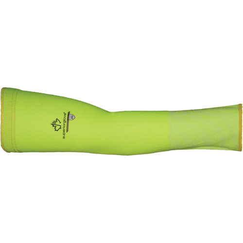 Max KTX1HV Cut-Resistant Sleeve, X-Large, TenActiv, 18", ASTM ANSI Level A9, High Visibility Yellow Dufferin Supply