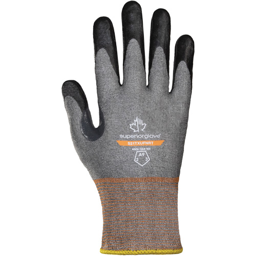 Dexterity Pro S21TXUFNRT Ultra-Thin Gloves, Size 5, 21 Gauge, Foam Nitrile Coated, Nylon/TenActiv Shell, ASTM ANSI Level A9 Dufferin Supply